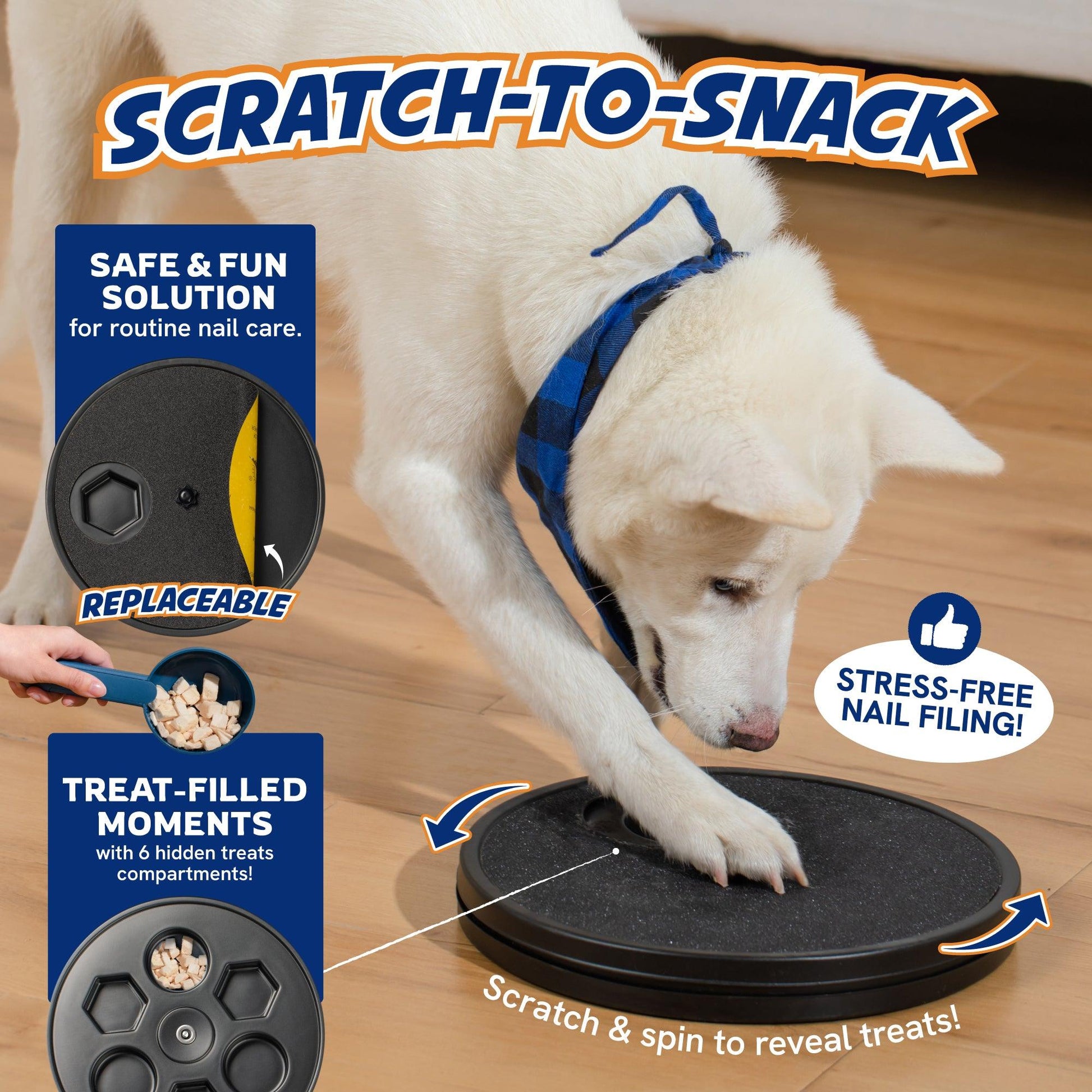 Scratch-to-Snack Dog Scratch Pad - Panther Armor